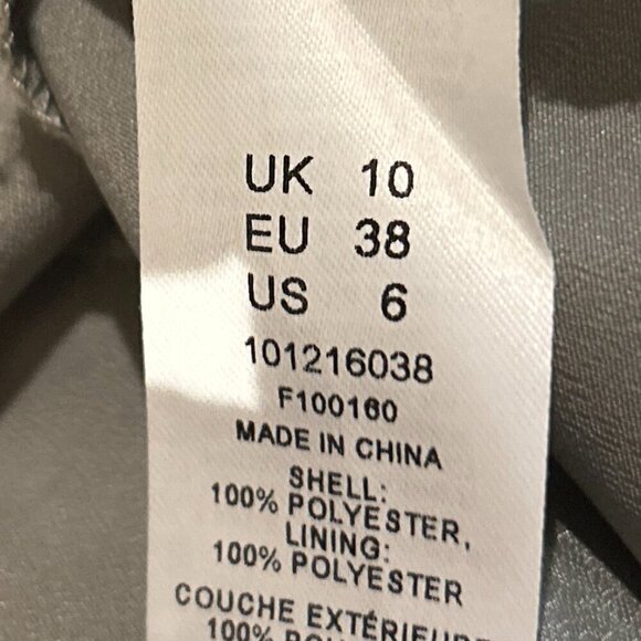 ASOS SZ 10 Grecian Style Formal Bridesmaid Prom Mother of Bride Black Tie Prom - Picture 9 of 9